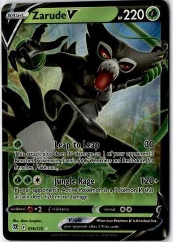 Zarude V 2022 Pokemon Brilliant Stars