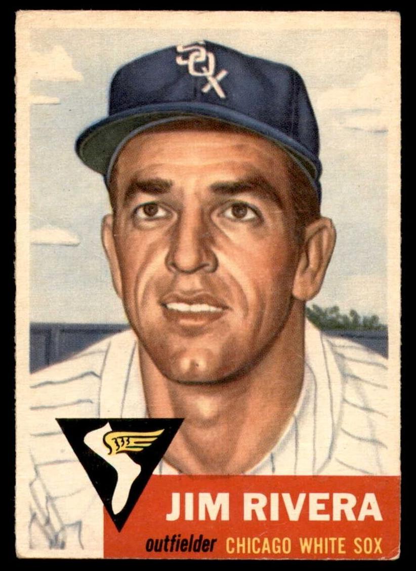 1953 Topps Jim Rivera #156 card