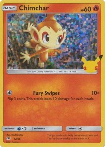 Chimchar Holo 2021 Pokemon McDonald's 25th Anniversary