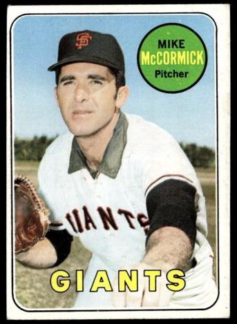 1969 Topps Mike McCormick #517 card