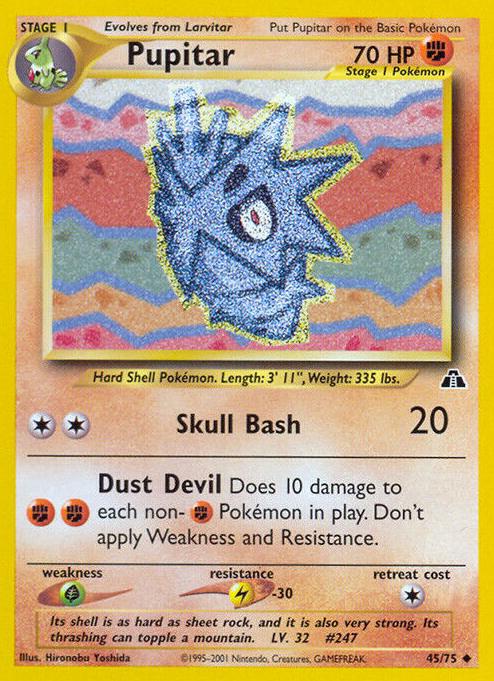 Pupitar 2001 Pokemon Neo Discovery