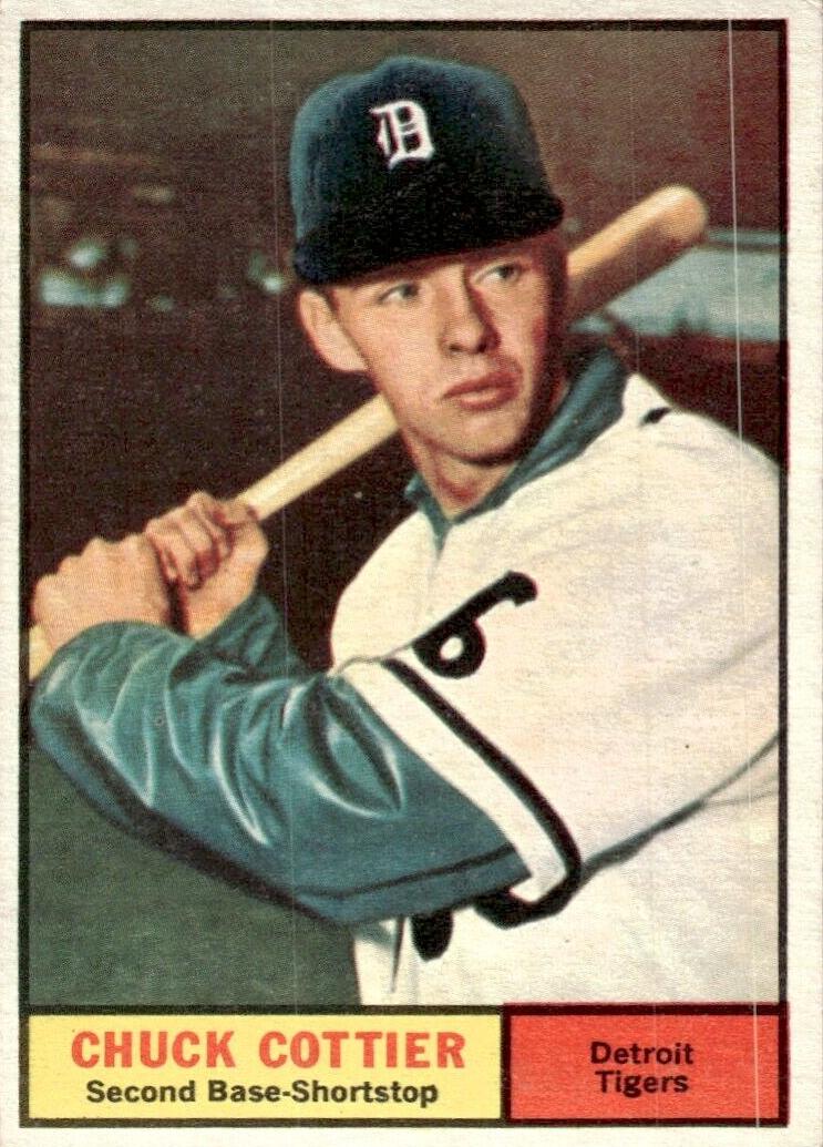 1961 Topps Chuck Cottier #13 card