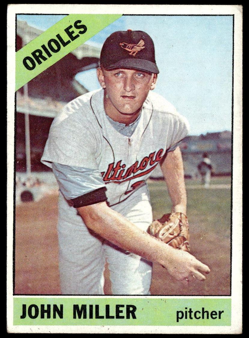 1966 Topps John Miller #427 card