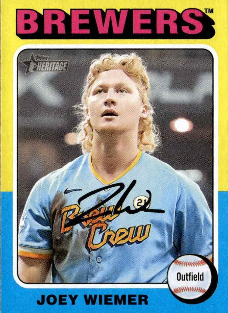 2024 Topps Heritage Joey Wiemer #56 card