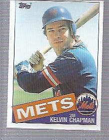 1985 Topps Kelvin Chapman #751 card