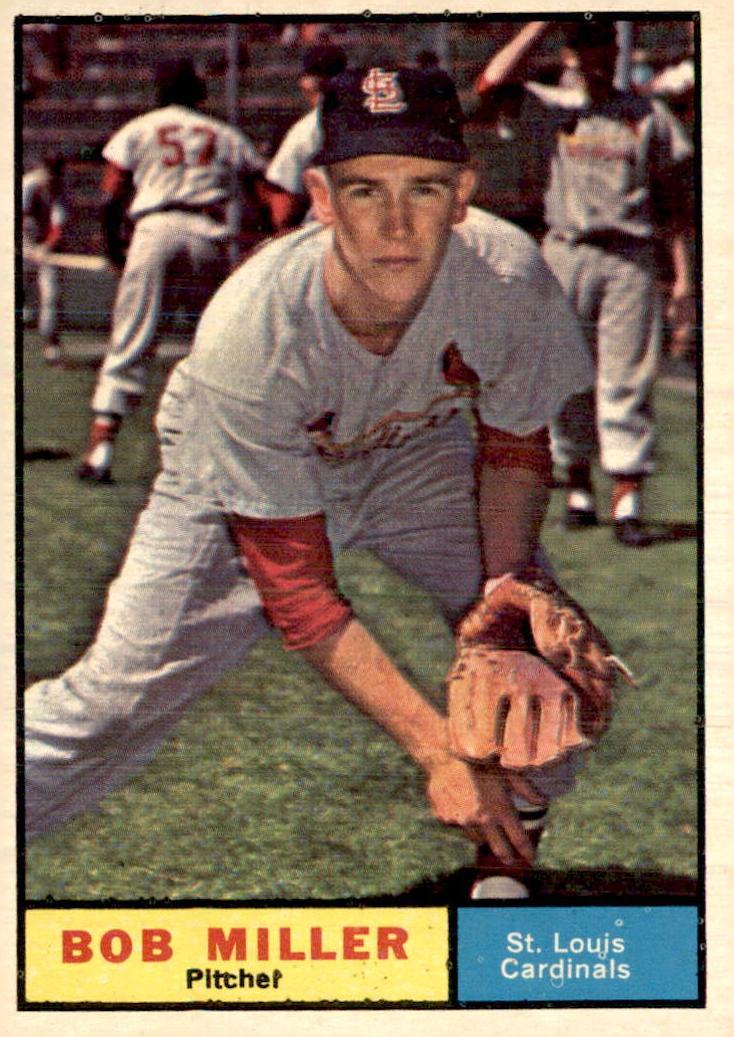 1961 Topps Bob Miller #314 card