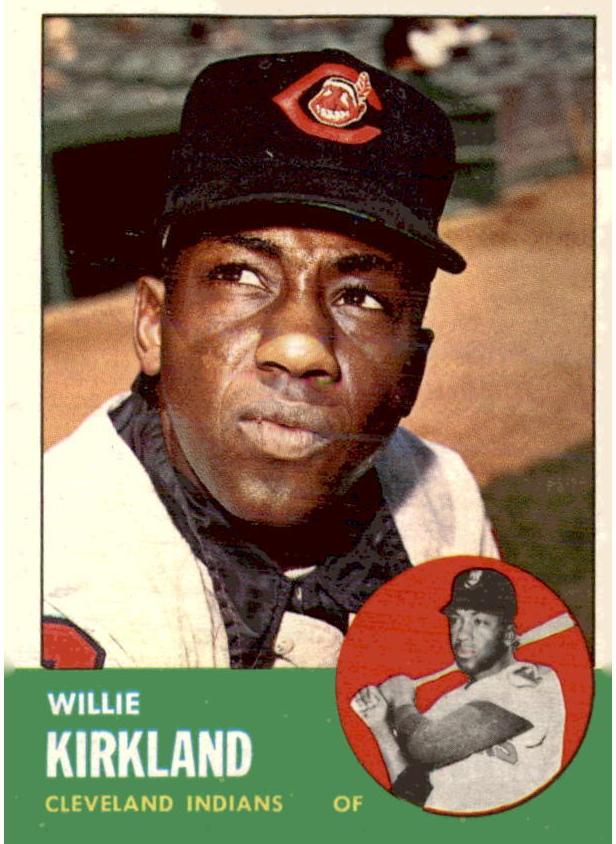 1963 Topps Willie Kirkland #187 card