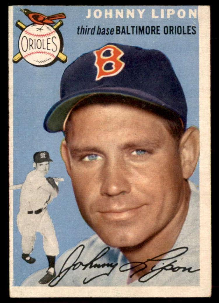 1954 Johnny Lipon [Gray Back] #19