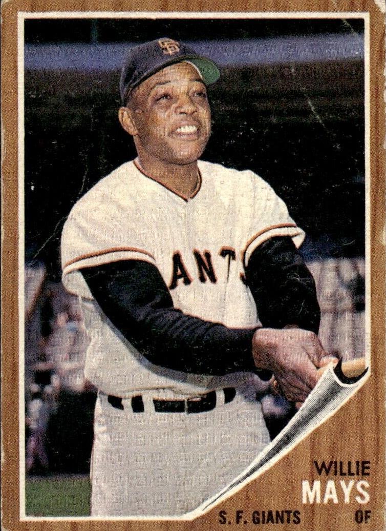 1962 Topps #300 Willie Mays front