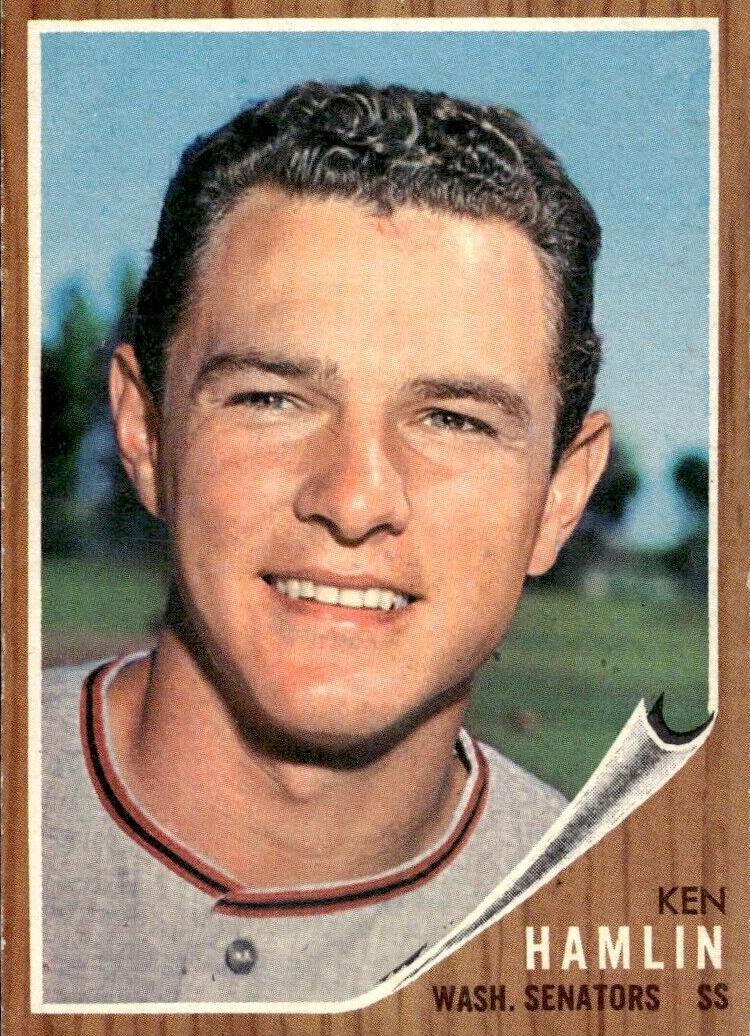 1962 Topps Ken Hamlin #296 card