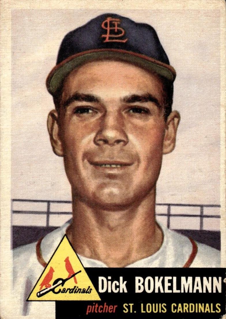 1953 Topps Dick Bokelmann #204 card