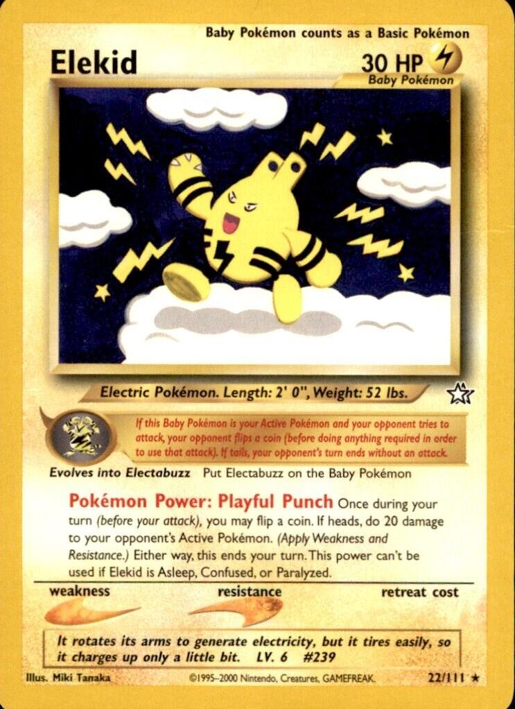 Elekid 2000 Pokemon Neo Genesis