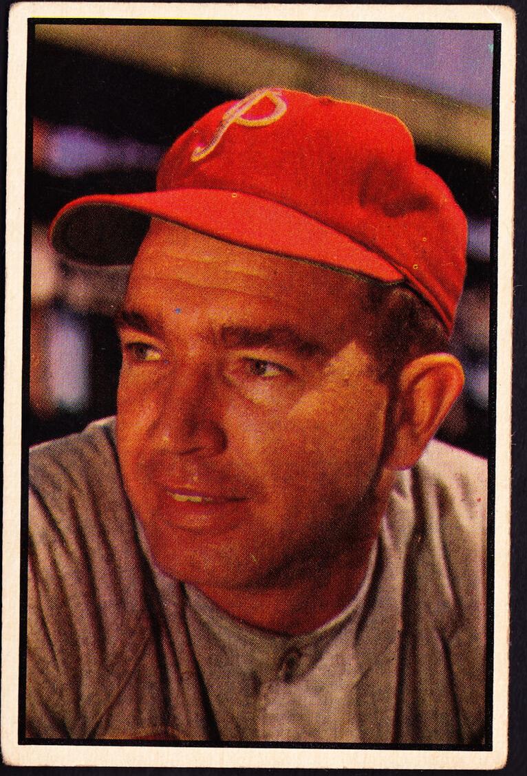1953 Bowman Color Willie Jones #133 card