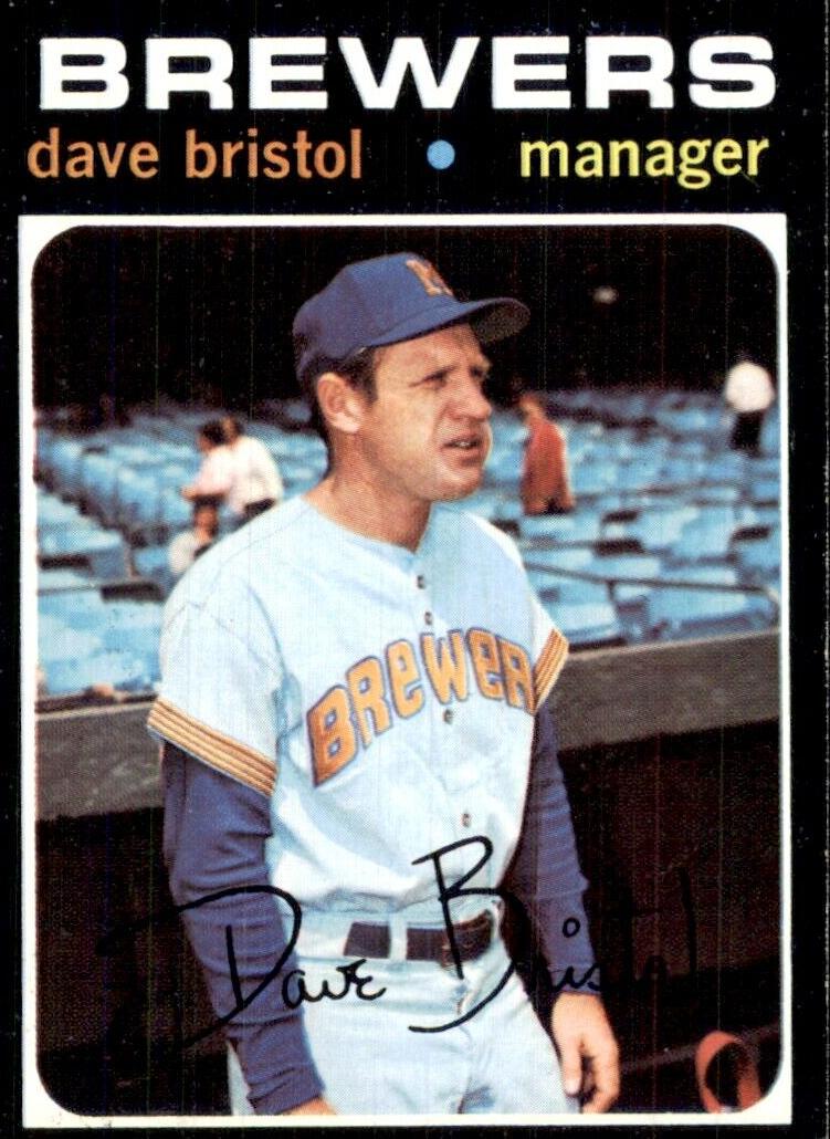 1971 Topps Dave Bristol #637 card