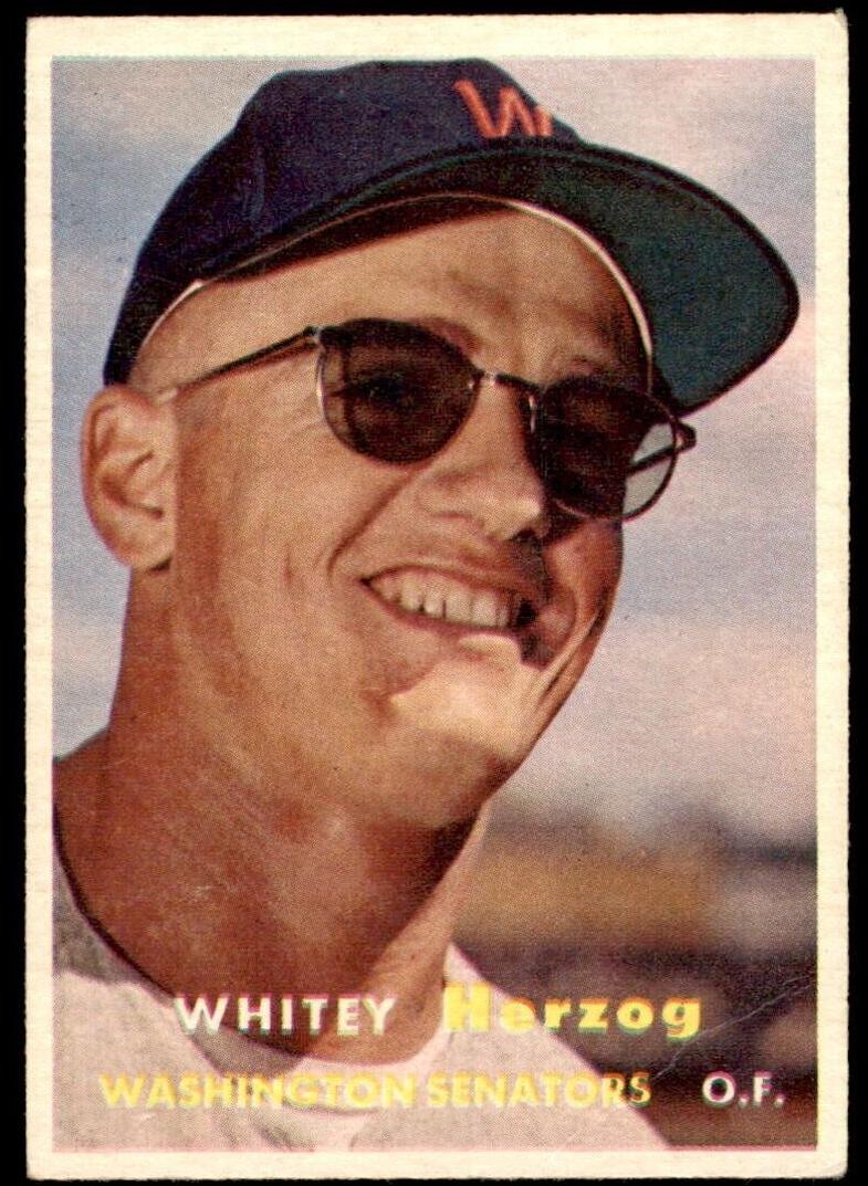 Whitey Herzog 1957 Topps Baseball