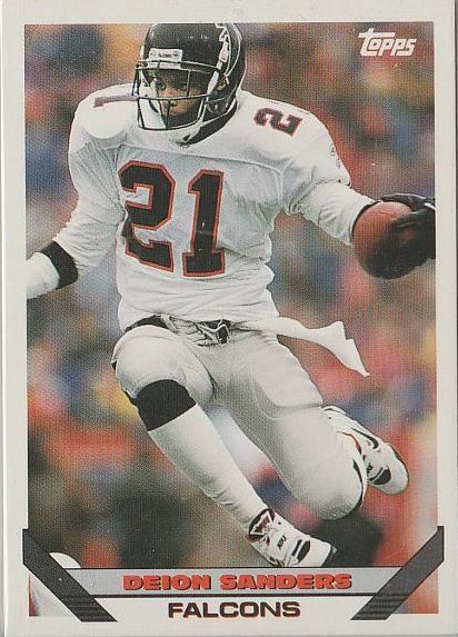 1993 Topps Deion Sanders #254 card