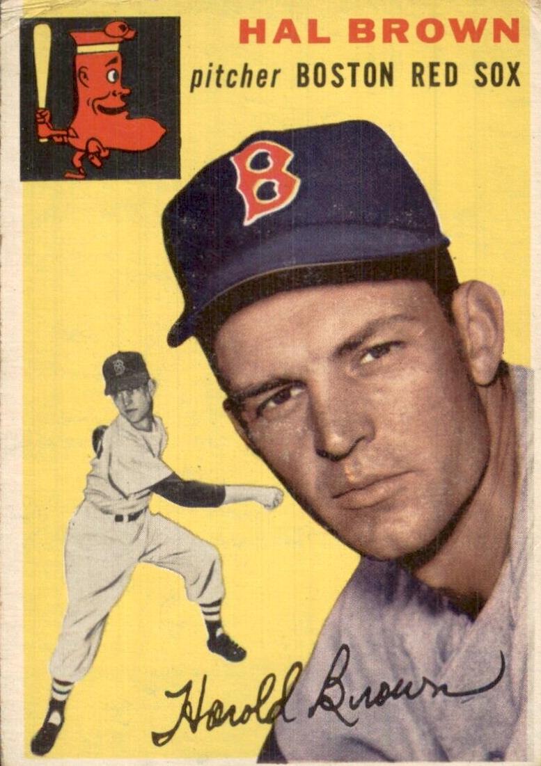 1954 Topps Hal Brown #172 card