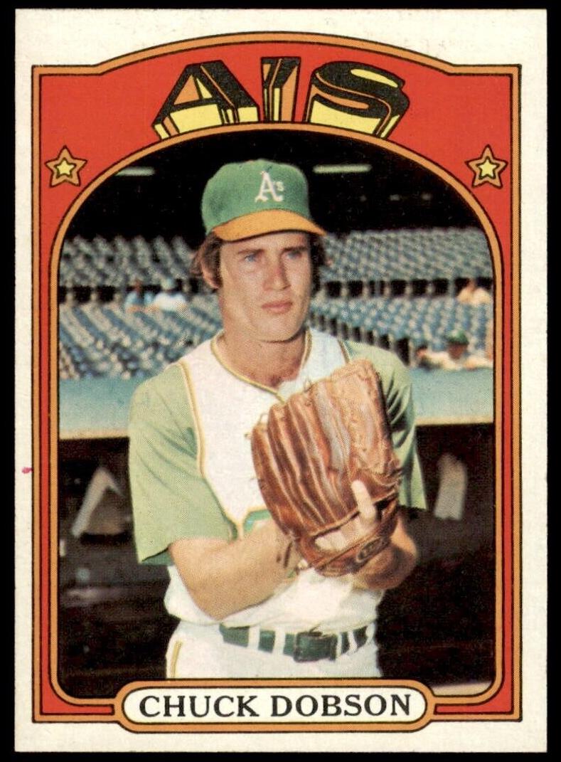 1972 Topps Chuck Dobson #523 card