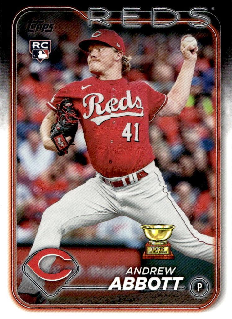Andrew Abbott 2024 Topps Series 1 card