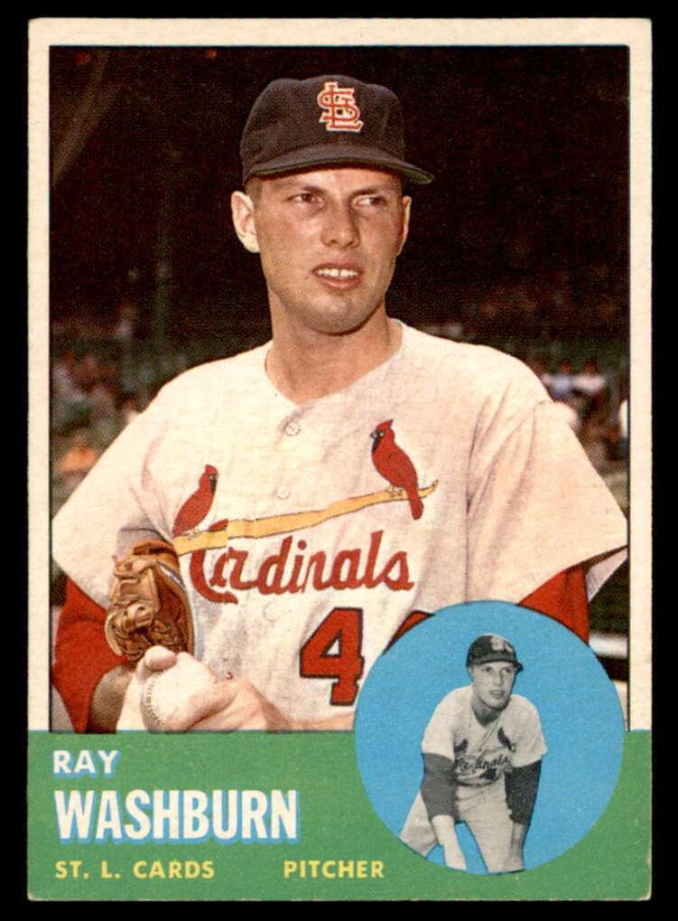 1963 Topps Ray Washburn #206 card