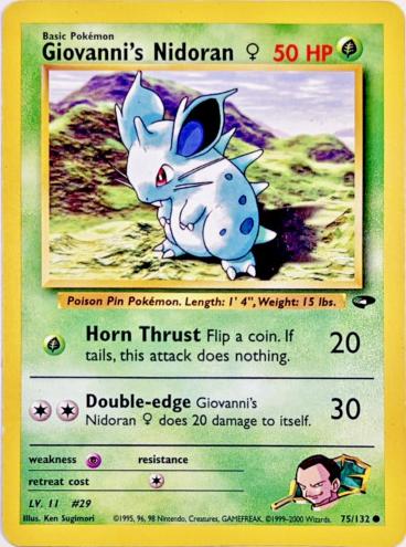 Giovanni's Nidoran 2000 Pokemon Gym Challenge