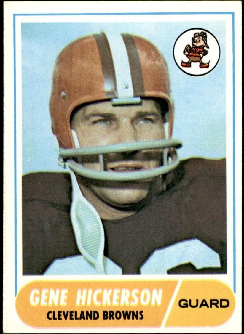 1968 Topps Gene Hickerson #76 card