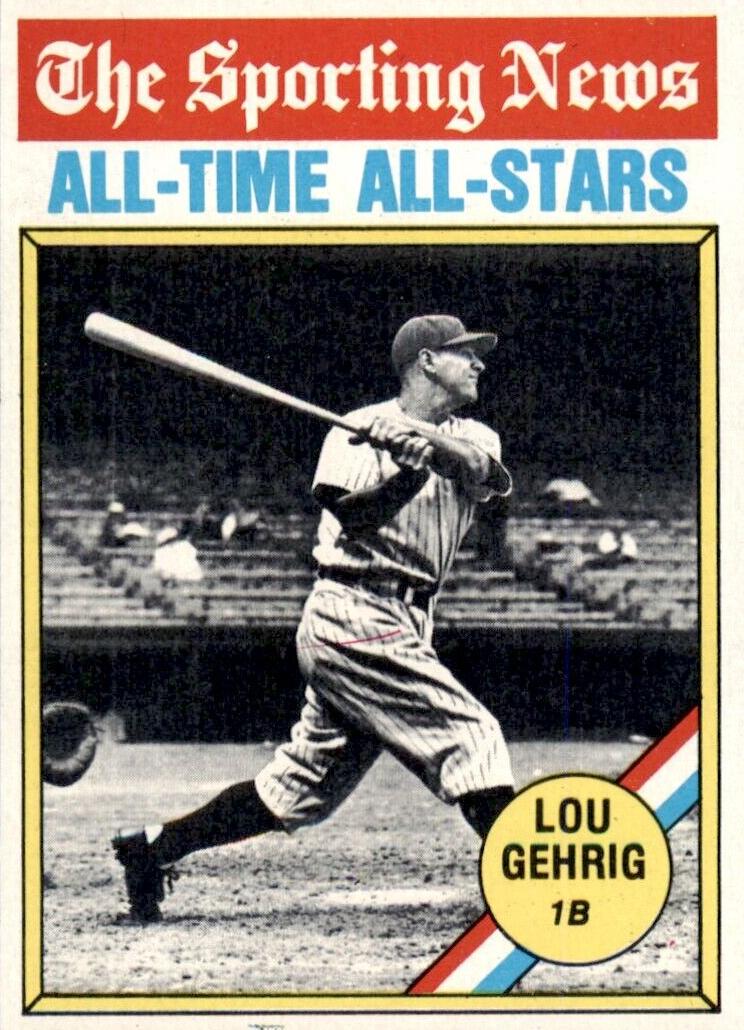 Lou Gehrig 1976 Topps Baseball