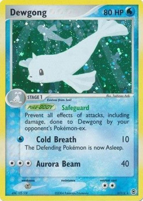 Dewgong Holo 2004 Pokemon EX FireRed & LeafGreen