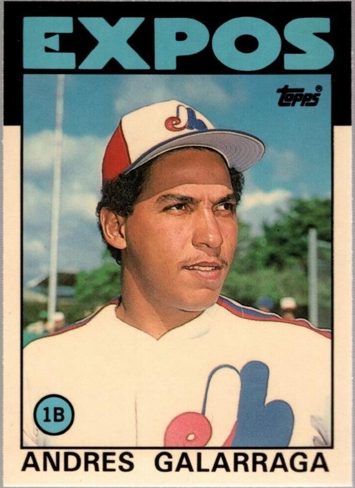 Andres Galarraga 1986 Topps Traded Baseball