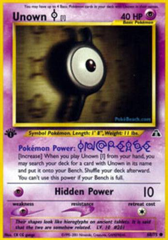 2001 Unown I [1st Edition] #68