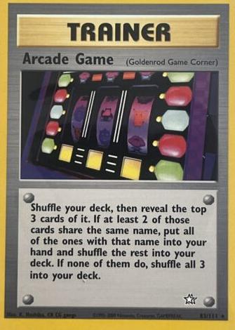 Arcade Game 2000 Pokemon Neo Genesis