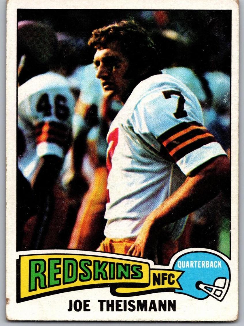 Joe Theismann 1975 Topps Football
