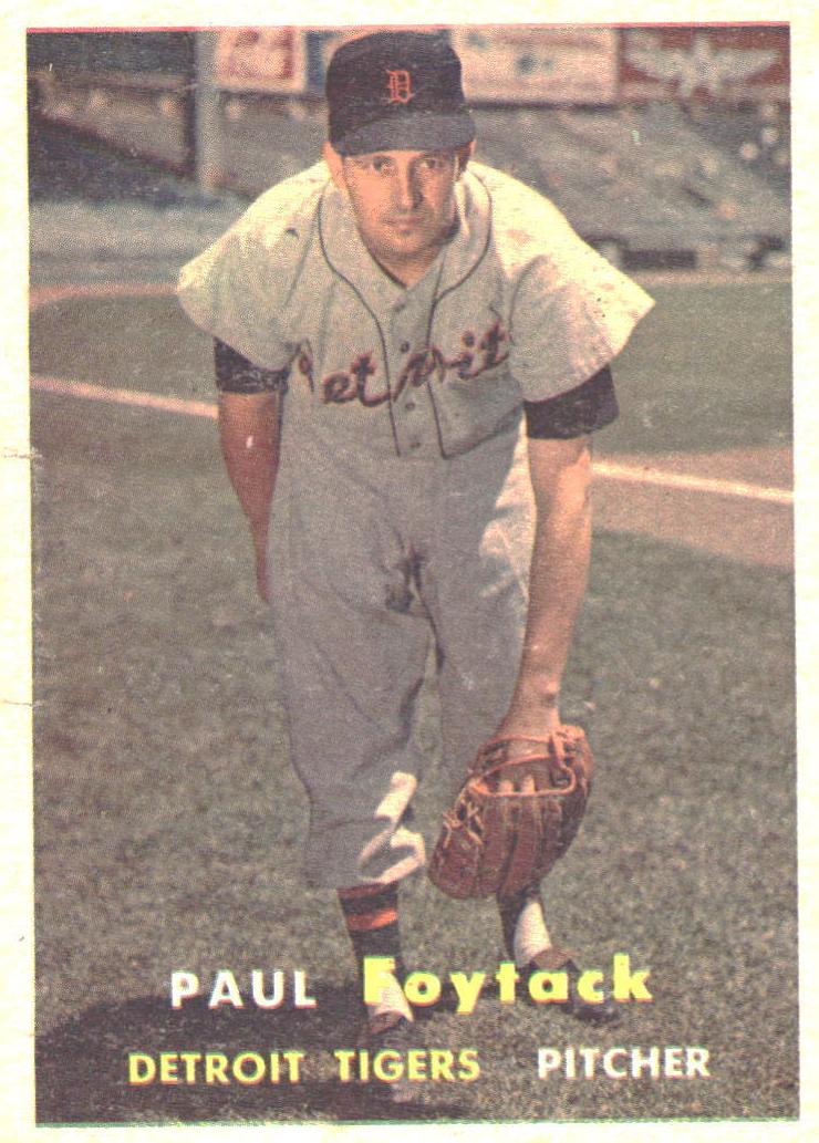 1957 Paul Foytack #77
