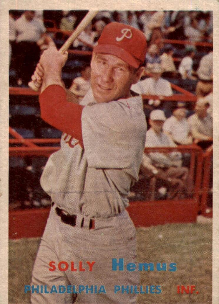 1957 Topps Solly Hemus #231 card