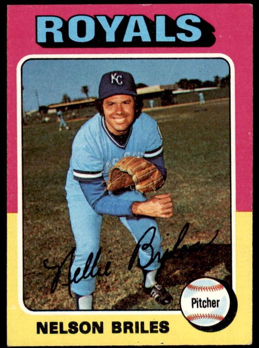 1975 Topps Nelson Briles #495 card