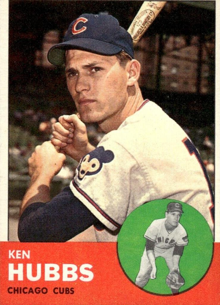 1963 Topps Ken Hubbs #15 card