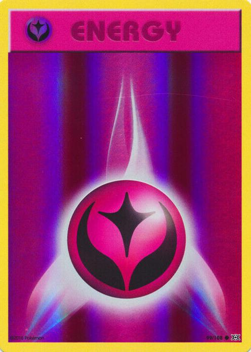 Fairy Energy 2016 Pokemon XY Evolutions Reverse Foil