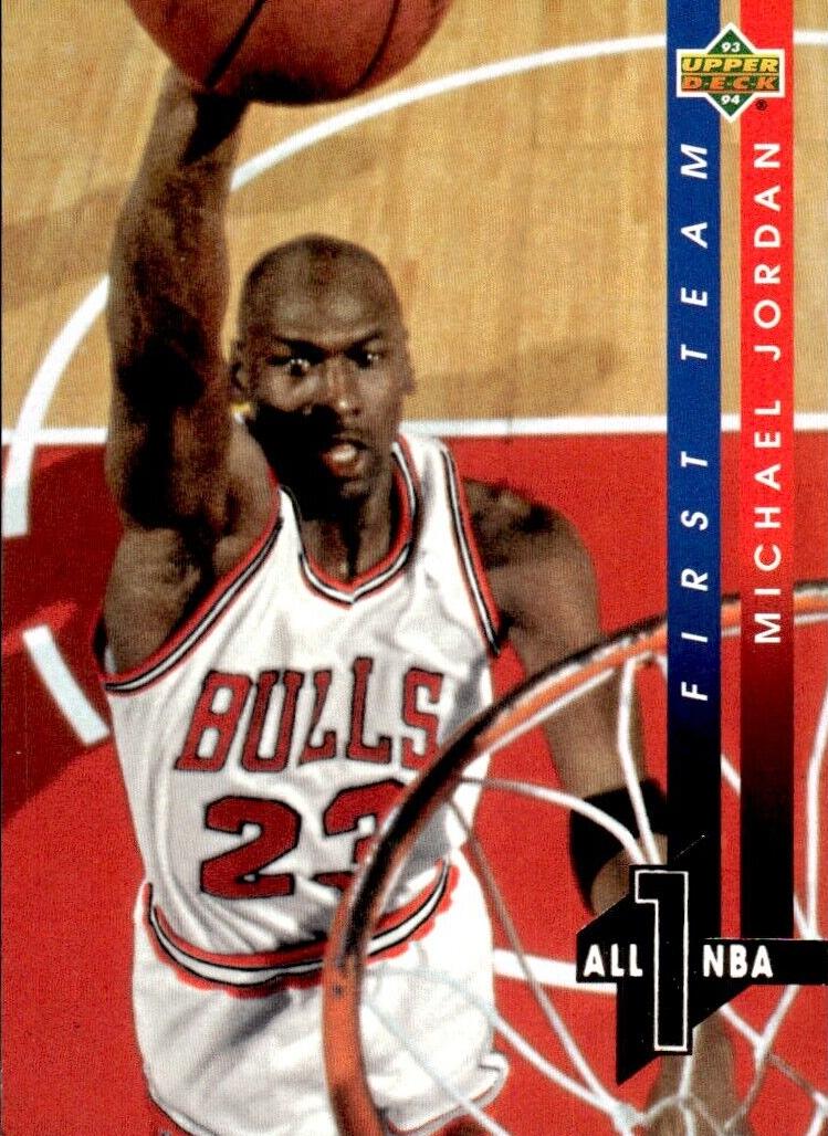 1993 Upper Deck All-NBA Michael Jordan #AN4 card