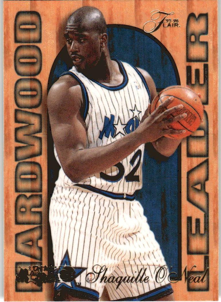 1995 Fleer Flair Hardwood Leaders Shaquille O'Neal #19 card
