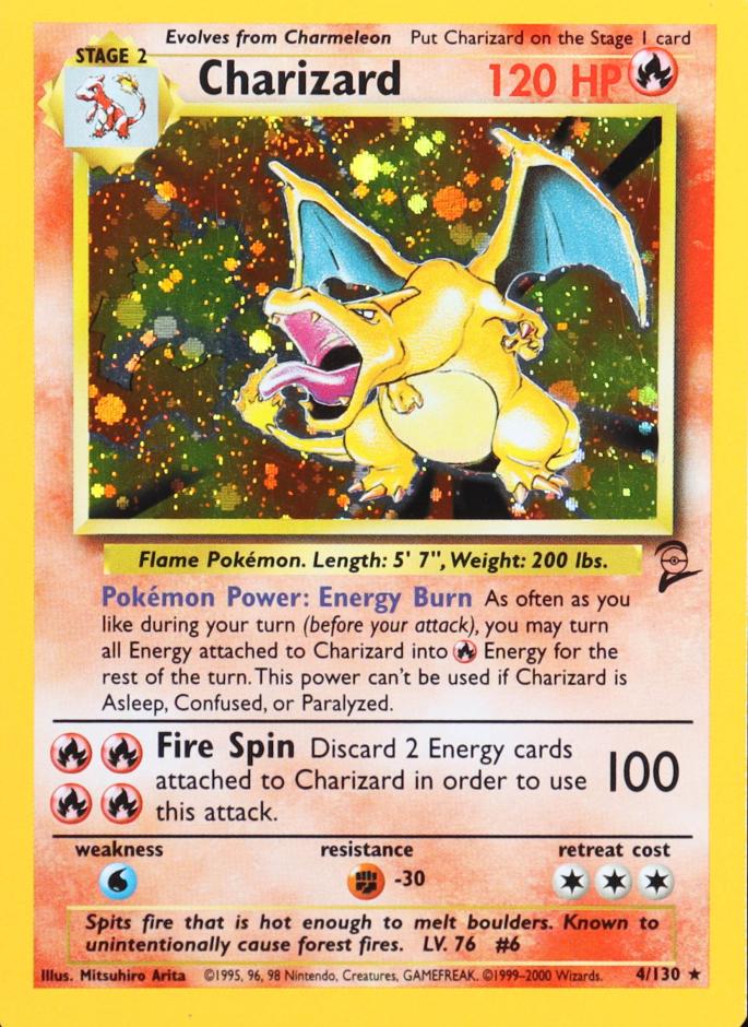 1999 Pokemon Base Set Base Ii Charizard-Holo front