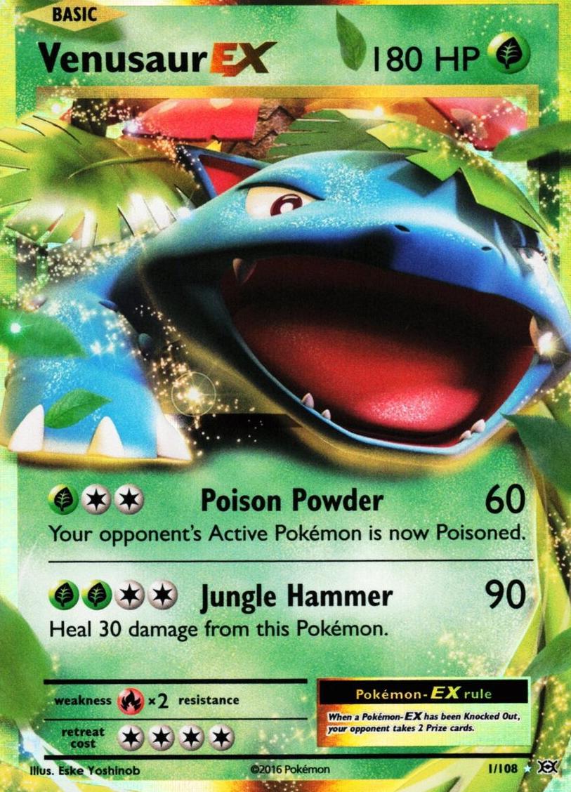 Venusaur EX Holo 2016 Pokemon XY Evolutions