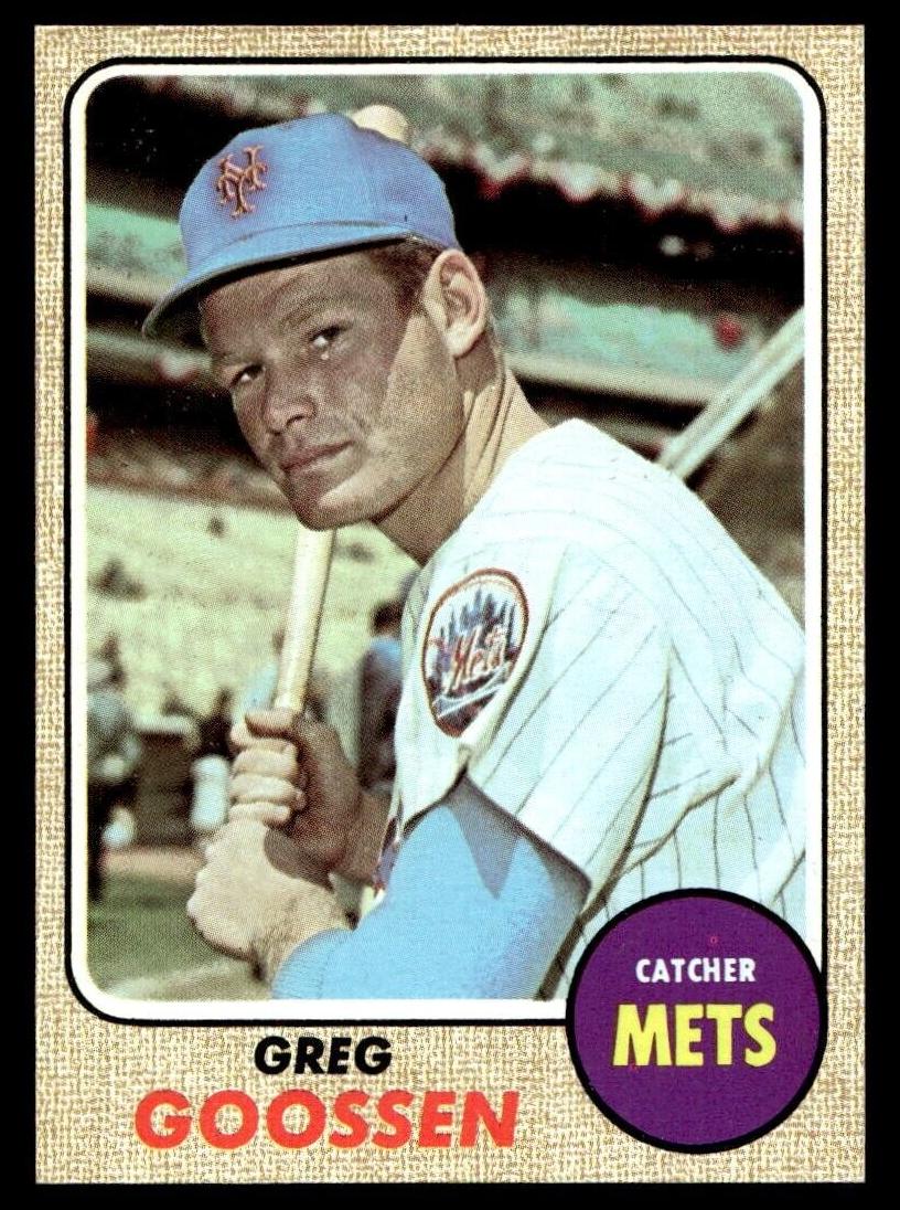 1968 Topps Greg Goossen #386 card