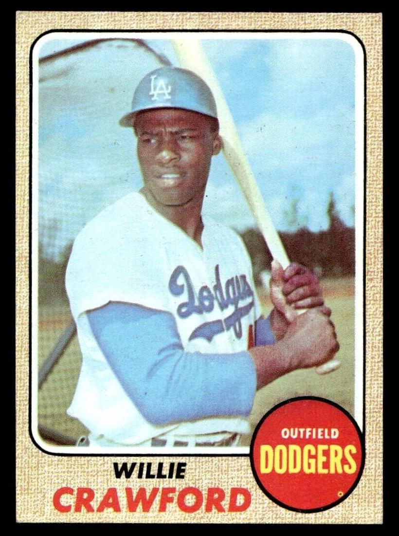 1968 Topps Willie Crawford #417 card
