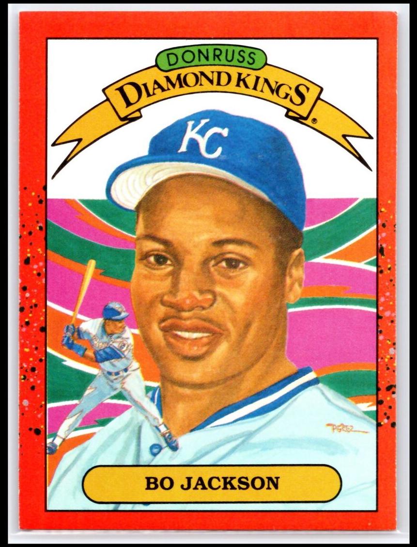 Bo Jackson 1990 Donruss Diamond Kings Baseball