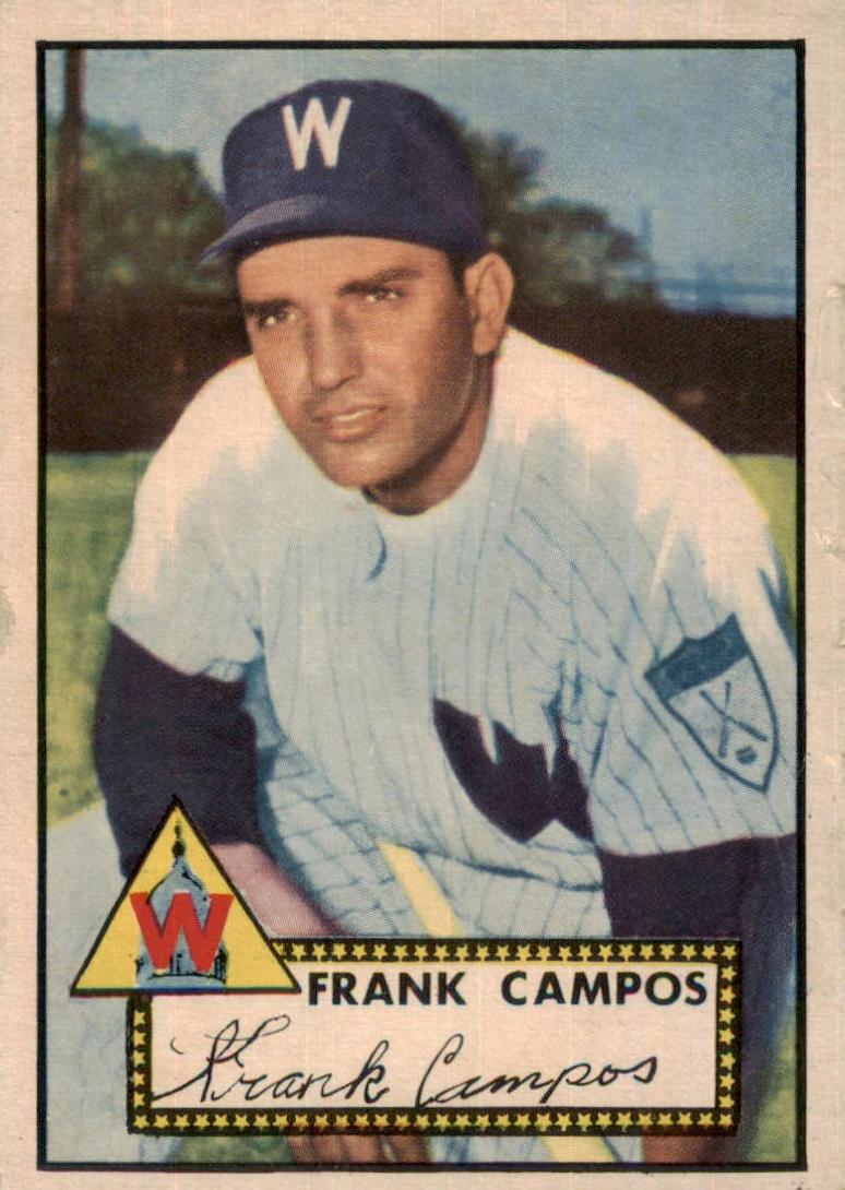 1952 Topps #307 Frank Campos Vgex front