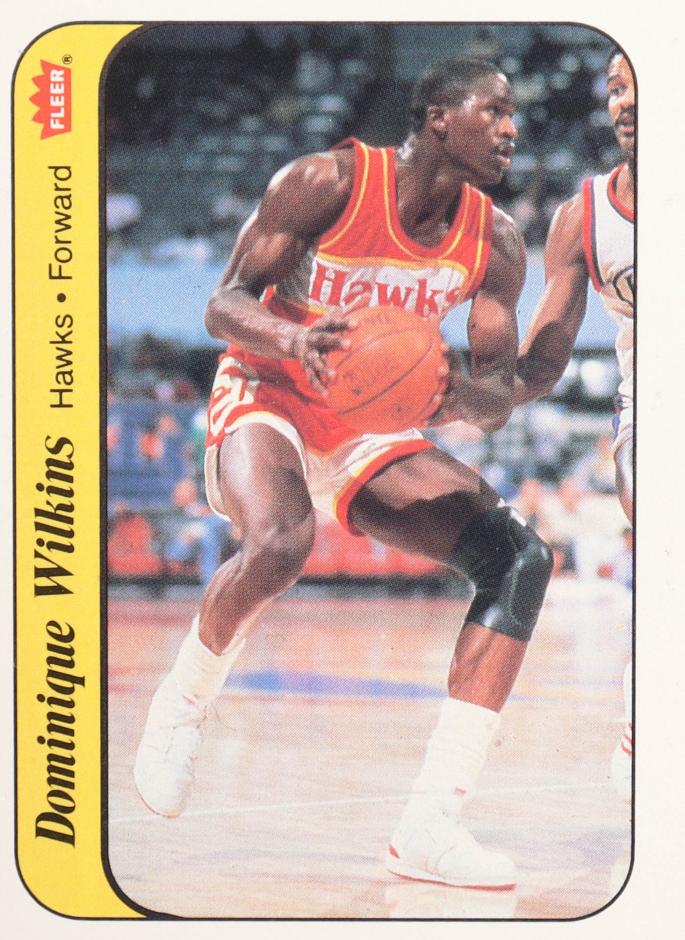 Dominique Wilkins 1986 Fleer Stickers Basketball