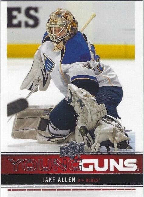 2012 Upper Deck Jake Allen [UD Exclusives] #244 card