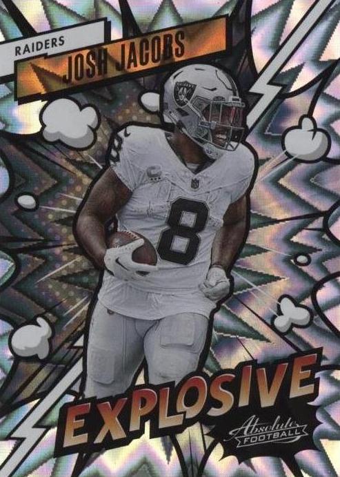 2023 Panini Absolute #26 Josh Jacobs Explosive front