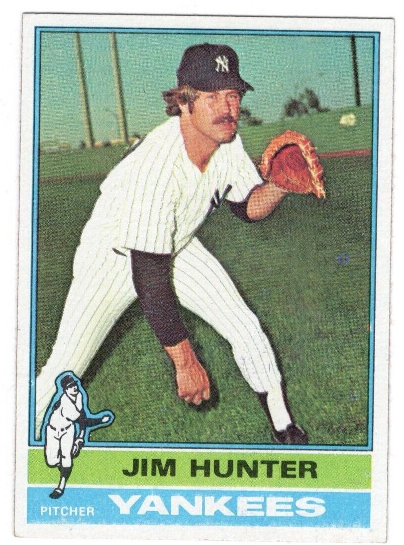 1976 Topps Jim Hunter #100 card