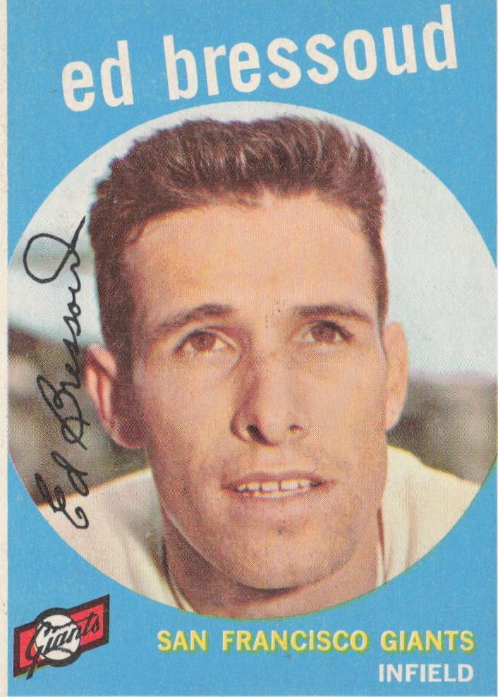 1959 Topps Ed Bressoud #19 card
